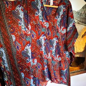 Blue Paisley Tunic